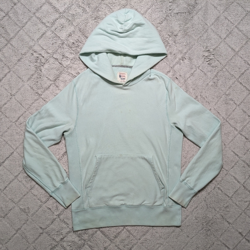 Todd Snyder Champion Hoodie Women's Small Mint Green Cotton Heavy